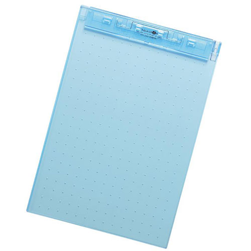 LIHIT LAB A-5067-8-BL [AQUA DROPs 超薄型クリップボード A4 青]