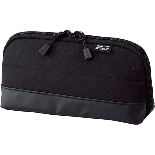 LIHIT LAB A-7688-24-BK [SMART FIT ワイドオープンペンケース ブラック]
