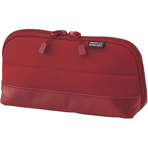 LIHIT LAB A-7688-3-RD [SMART FIT ワイドオープンペンケース レッド]