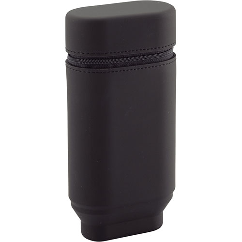 LIHIT LAB A-7695-24-BKX5 [【5個セット】 スタンドペンケース オーバルタイプ L ブラック]