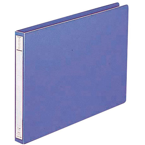 LIHIT LAB F-371-NVX5 [【5個セット】 パンチレスファイル(HEAVY DUTY) A4E 藍]