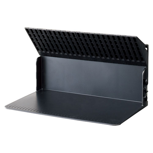 LIHIT LAB 22547607 [1冊でも倒れないブックスタンド 約203×120×122mm ブラック]