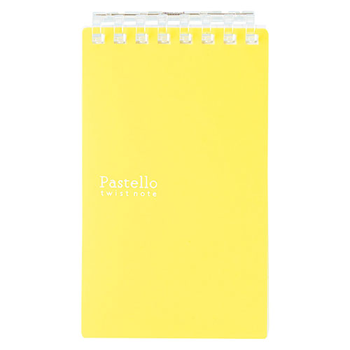 LIHIT LAB 22553115 [Pastello ツイストノート(メモサイズ) 約125×72×12mm イエロー]