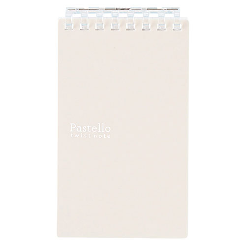LIHIT LAB 22553117 [Pastello ツイストノート(メモサイズ) 約125×72×12mm ベージュ]