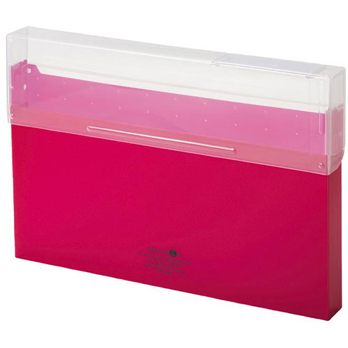 LIHIT LAB A-5024-3-RDX5 [【5個セット】 AQUA DROPs コングレスケース A4 赤]