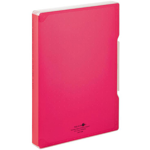 LIHIT LAB A-5029-3-RDX5 [【5個セット】 AQUA DROPs ファイルケース A4 赤]