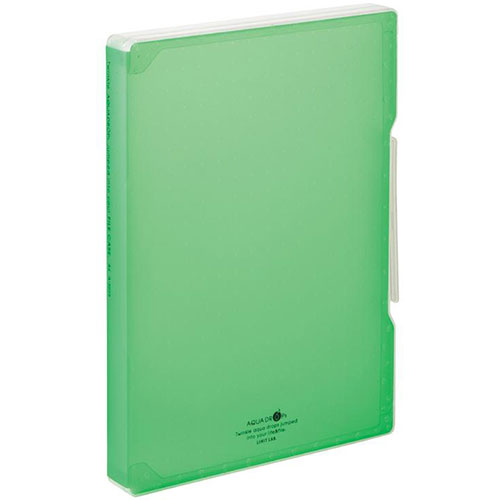 LIHIT LAB A-5029-6-YGX5 [【5個セット】 AQUA DROPs ファイルケース A4 黄緑]