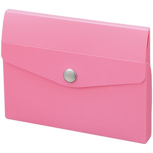LIHIT LAB A-6002-12-PKX10 [【10個セット】 CUBE FIZZ カードケース ピンク]