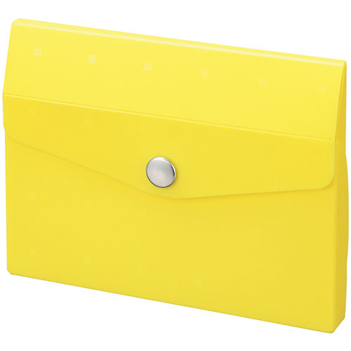 LIHIT LAB A-6002-5-YEX10 [【10個セット】 CUBE FIZZ カードケース イエロー]