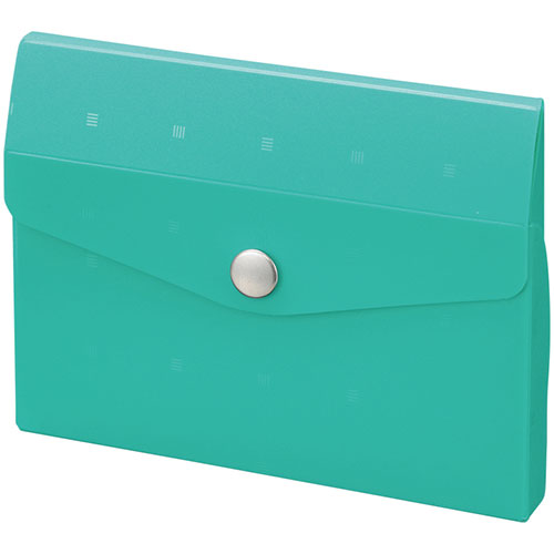 LIHIT LAB A-6002-7-GRX10 [【10個セット】 CUBE FIZZ カードケース グリーン]