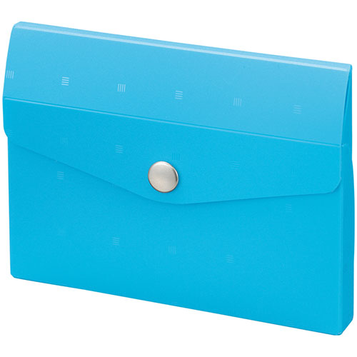 LIHIT LAB A-6002-8-BLX10 [【10個セット】 CUBE FIZZ カードケース ブルー]