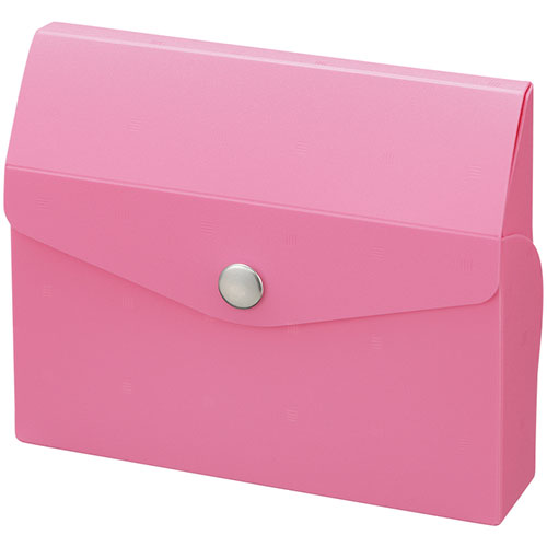 LIHIT LAB A-6003-12-PKX10 [【10個セット】 CUBE FIZZ カードケース ピンク]
