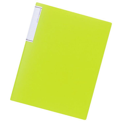 LIHIT LAB N-7111-6-YGX10 [【10個セット】 TEFFA クリヤーブックス 6黄緑]