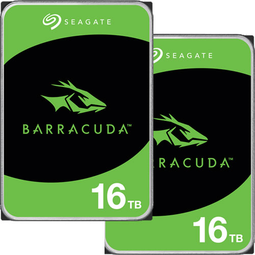 ★お得な2台セット★ST16000DM001 [BarraCuda（16TB HDD 3.5インチ SATA 6G 7200rpm 512MB）]