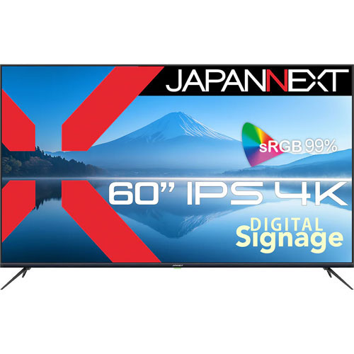 JAPANNEXT JN-IPS60UHDR-M [4K HDR 60インチ液晶ディスプレイ IPS HDMIx3 デジタルサイネージ PCモニター 2年保証]