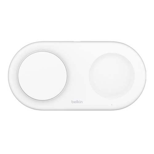Belkin WIZ021qcWH [BoostCharge Pro Qi2 15W 2-in-1 ワイヤレス充電パッド ホワイト]