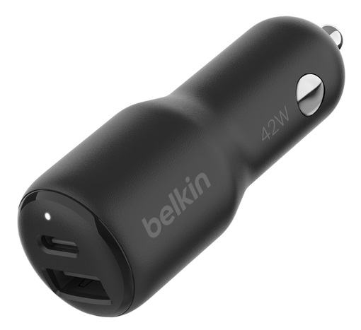 Belkin CCB005qcBK [車載充電器 42W (USB-C x 1 30W、USB-A x 1 12W)]