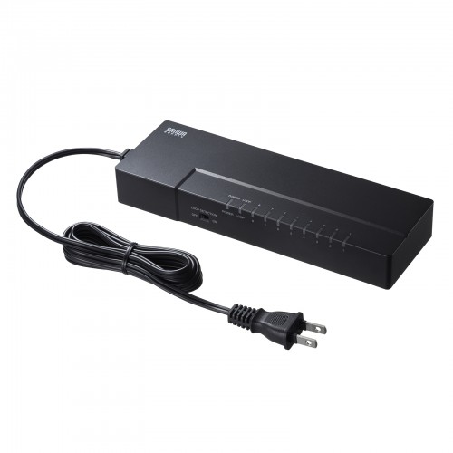 サンワサプライ LAN-GIGAT803BK [ギガビット対応 タップ型スイッチ(8ポート・マグネット付)]