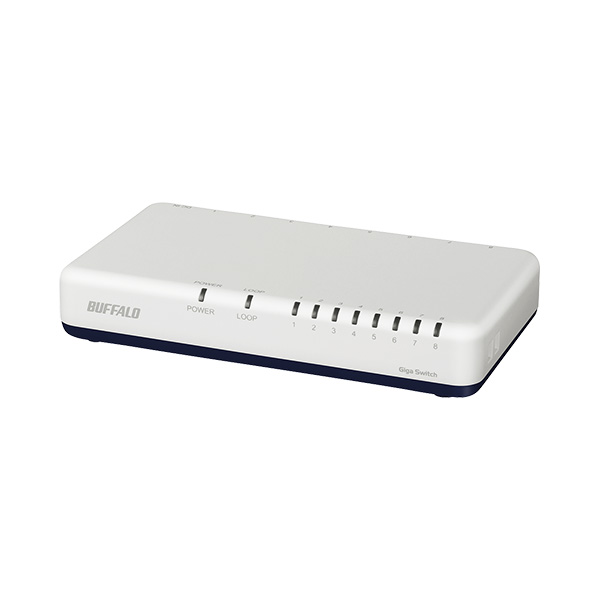 バッファロー LSW7-GT-8EPL/WH [Giga8ポートスイッチ プラ筐体 マグネットなし ホワイト]