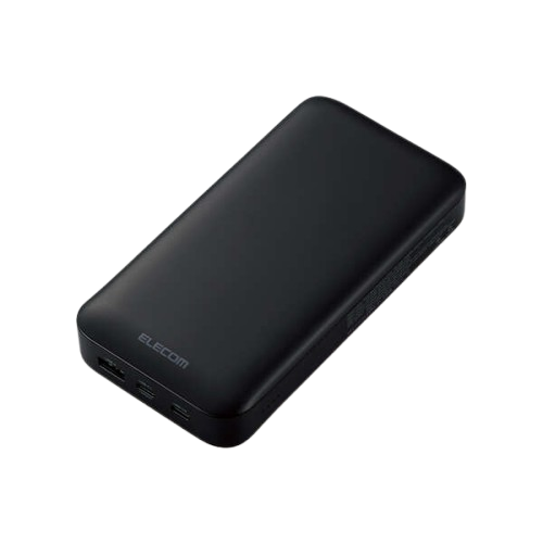 エレコム DE-C50L-20000BK [モバイルバッテリー/USB PD/20000mAh/65W/ブラック]