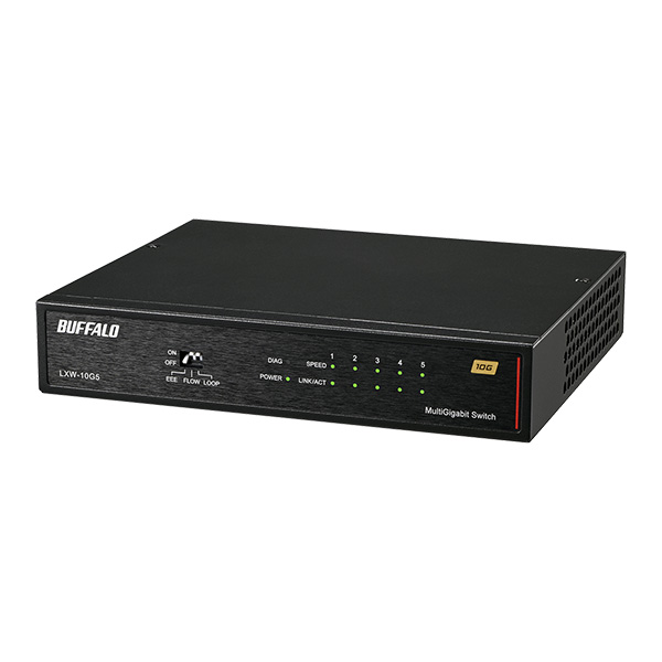 バッファロー LXW-10G5 [10GbE 5ポート スイッチングHUB]