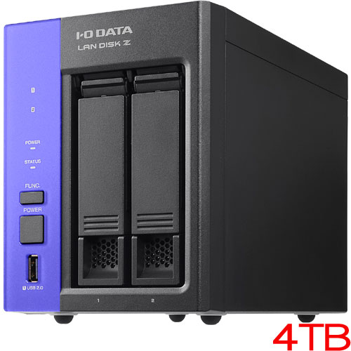 HDL2-Z25WATB04 [WS IoT2025fS WG 2ドライブ法人向けNAS 4TB]