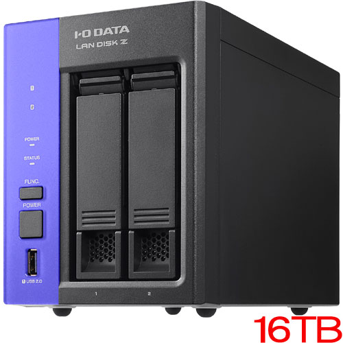 HDL2-Z25WATB16 [WS IoT2025fS WG 2ドライブ法人向けNAS 16TB]