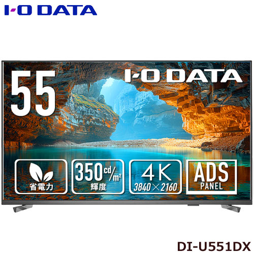 アイ・オー・データ DI-U551DX [3辺フレームレス 55型（可視領域54.6型） 4K液晶ディスプレイ]