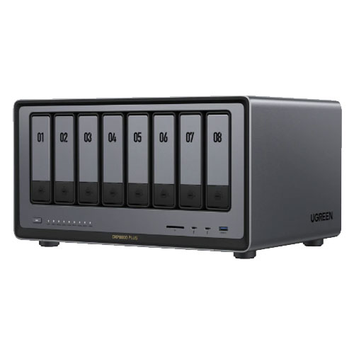 UGREEN DXP8800 Plus [NASync 8ベイNAS Core i5-1235U 8GBメモリ 10GbEｘ2 M.2ｘ2 Thunderbolt 4 HDMI SDスロット]