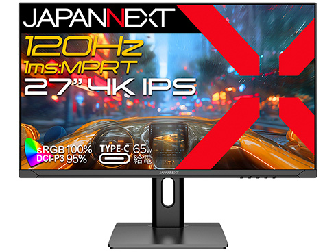 JAPANNEXT JN-IPS27G120U-HSPC6 [ゲーミングディスプレイ 27型/3840×2160/ブラック]