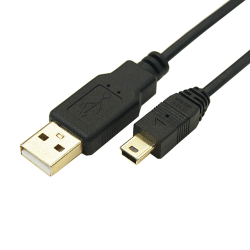 変換名人 USB2A-M5/CA100 [極細USBケーブルAオス-miniオス 1m]