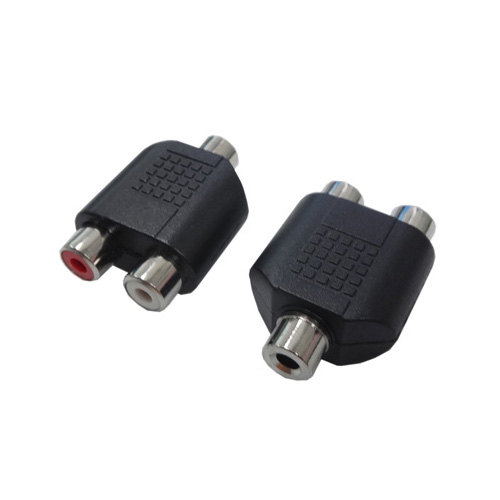 変換名人 AV/RCA2J-35JS(2P) [AVプラグ RCA(メス)2P to 3.5mm(メス)ステレオ]