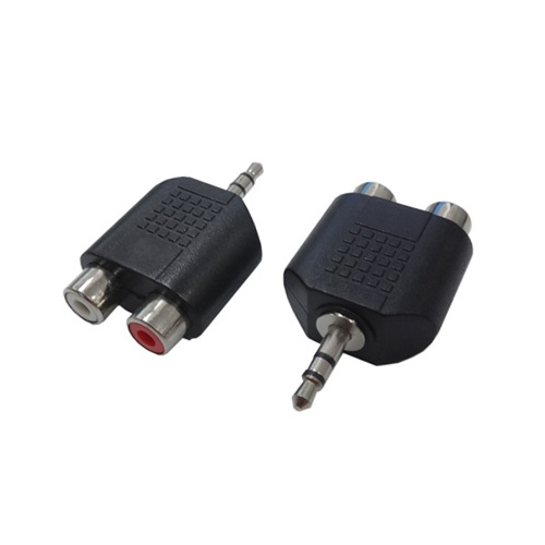 変換名人 AV/RCA2J-35PS(2P) [AVプラグ RCA(メス)2P to 3.5mm(オス)ステレオ]