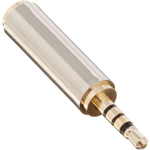 変換名人 AV/35J-25PT [AVプラグ 3.5mm(メス) to 2.5mm(オス)4極]