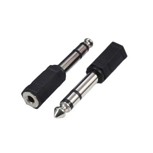 変換名人 AV/35J-65PS(2P) [AVプラグ 3.5mm(メス) to 6.5mm(オス)ステレオ]