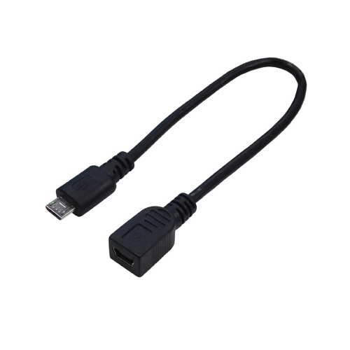 変換名人 USBMCA/M5B20F [USBケーブル20 micro(オス)to mini(メス)]