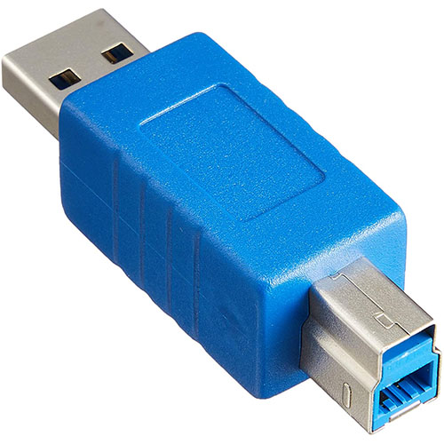 変換名人 USB3AA-BA [変換プラグ USB3.0 A(オス)-B(オス)]