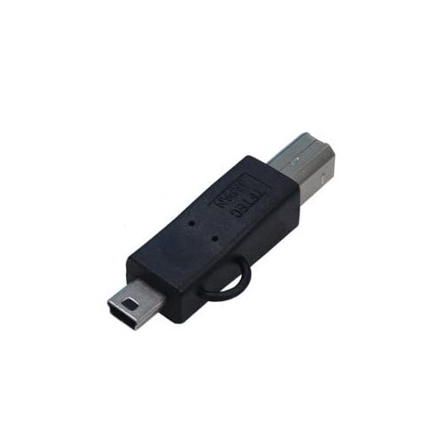 変換名人 USBBA-M5A [変換プラグ USB B(オス)→miniUSB(オス)]