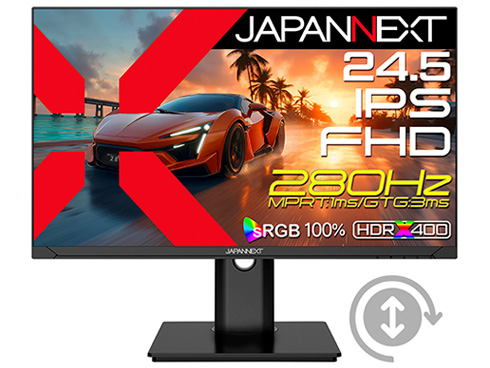 JAPANNEXT JN-IPS245G280F-HSPC6 [ゲーミングディスプレイ 24.5型/1920×1080/ブラック]