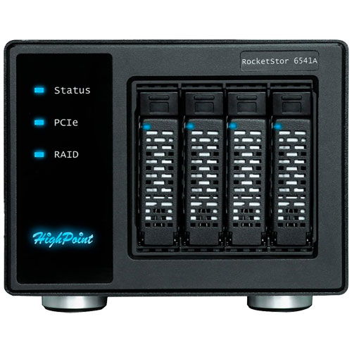 HighPoint RS6541AW [RocketStor 6541AW 4-Bay PCIe 4.0 x16 NVMe RAID Enclosures]