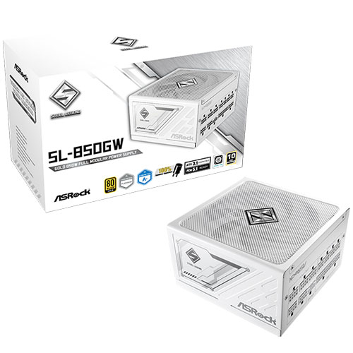 ASRock SL-850GW [ATX3.1電源 80PLUS GOLD認証 Steel Legend 850W White]