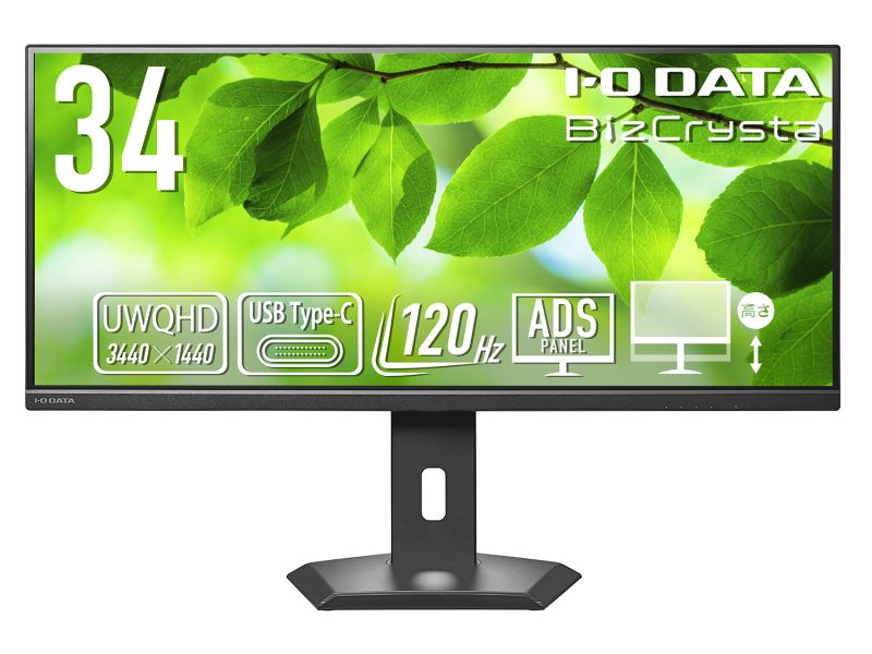 アイ・オー・データ LCD-CWQ341SDB-F LCD-CWQ341SDB-F [液晶ディスプレイ 34型/USB-C/21:9/UWQHD]