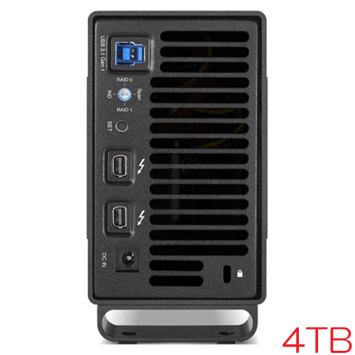 OWC OWCTB2U3MED04T [4TB (2 x 2TB) 外付HDD Mercury Elite Pro Dual USB 3.2 / Thunderbolt 2接続 3年保証]