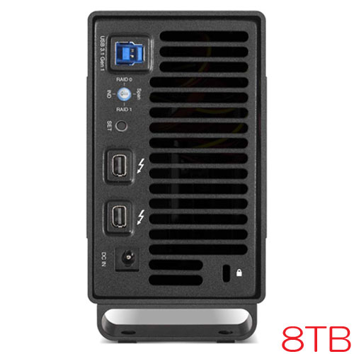 OWC OWCTB2U3MED08T [8TB (2 x 4TB) 外付HDD Mercury Elite Pro Dual USB 3.2 / Thunderbolt 2接続 3年保証]