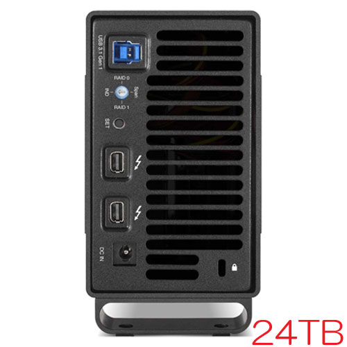 OWC OWCTB2U3MED24T [24TB (2 x 12TB) 外付HDD Mercury Elite Pro Dual USB 3.2 / Thunderbolt 2接続 3年保証]