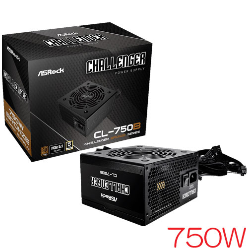 ASRock CL-750B [ATX3.1電源 80PLUS BRONZE認証 Challenger 750W]
