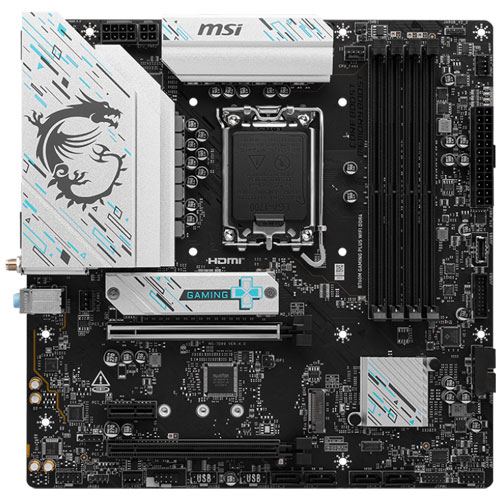 MSI Computer B760M GAMING PLUS WIFI DDR4 [マザーボードIntel B760/LGA1700/DDR4/2.5GbE/Wi-Fi 6E/mATX]