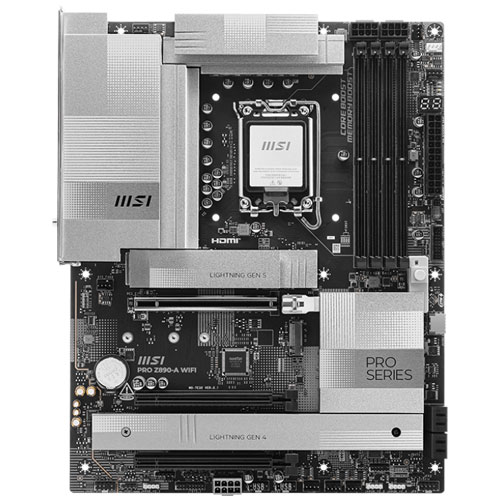 MSI Computer PRO Z890-A WIFI [Intel Z890/LGA1851/DDR5/Thunderbolt 4 (USB4)/5GbE/Wi-Fi 7/ATX]