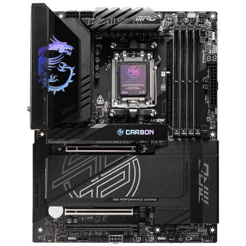 MSI Computer MPG X870E CARBON WIFI [マザーボード AMD X870E/Socket AM5/DDR5/USB4/5GbE + 2.5GbE/Wi-Fi 7/ATX]