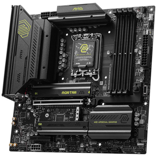 MSI Computer MAG B860M MORTAR WIFI [マザーボードIntel B860/LGA1851/DDR5/Thunderbolt 4 (USB4)/5GbE/Wi-Fi 7/mATX]